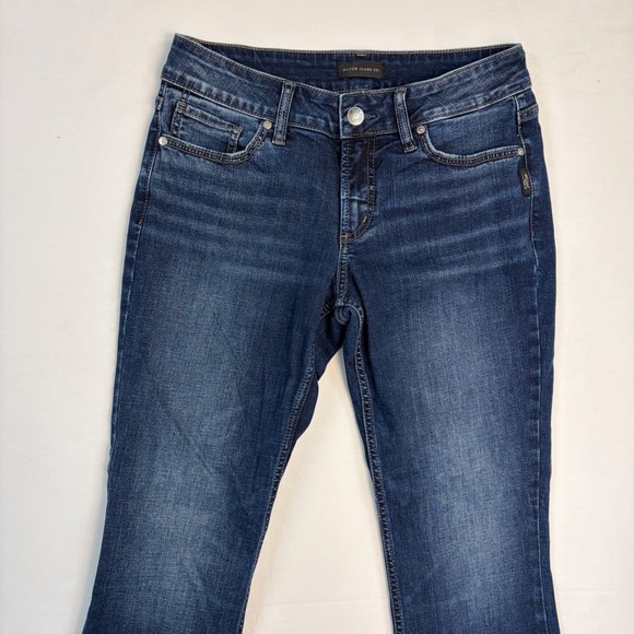 Silver Jeans Co Suki Slim Boot Dark Wash Denim Jeans Womens 30x33 Preppy Y2K - Picture 2 of 10